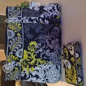 Vera Bradley Black and Yellow Floral Shoulder Bag
